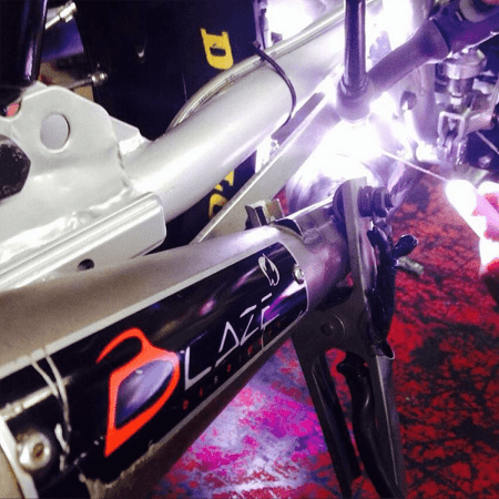 Soldadura realizada en el taller de Balze Racing