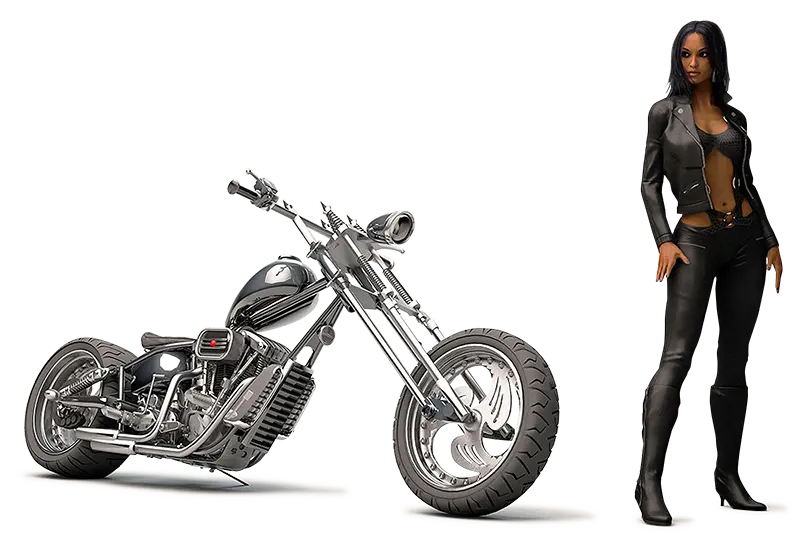 Moto custom BLAZE RACING